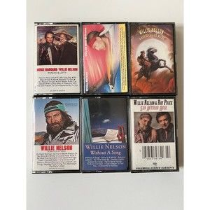 Willie Nelson 6 Cassette Lot Rose Song Always Mind Horse New Orleans Pancho